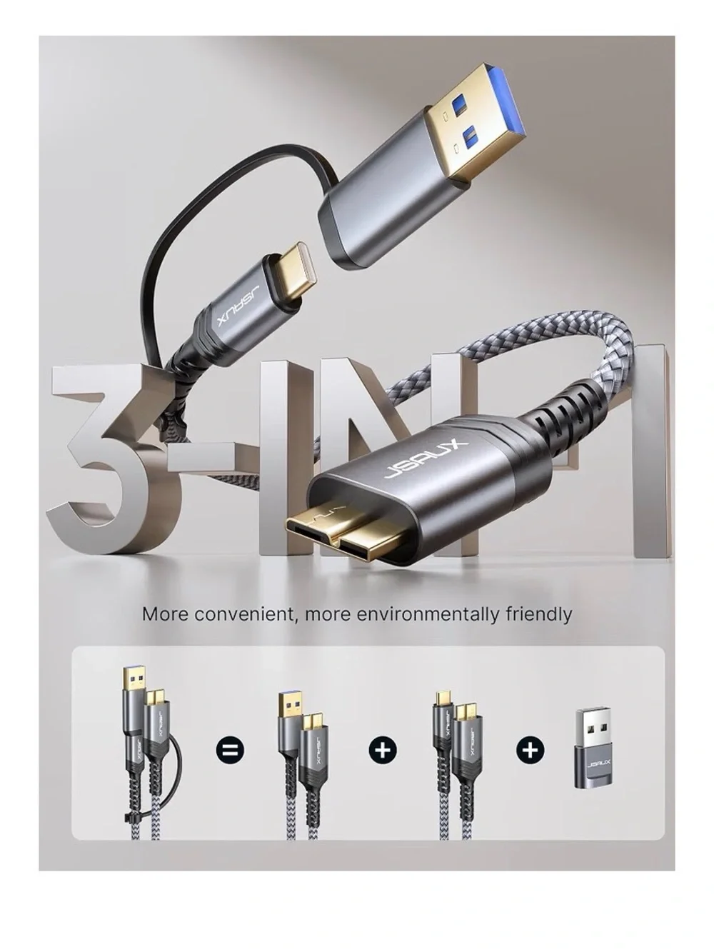 Jsaux usb cable